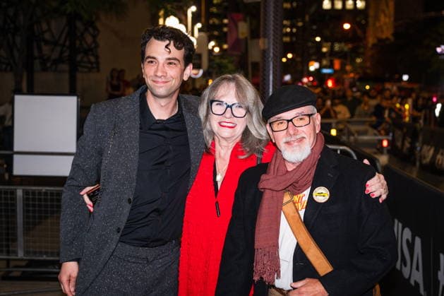 September 11, 2026, Toronto, On, Canada: Jay Baruchel, left, is pictured with his mother, Robyne Baruchel and Cliff Womiche, at the red carpet for The Stunt Driver at the Toronto International Film Festival in Toronto, on Friday, Sept. 11, 2026. Toronto Canada - ZUMAc35_ 20260911_zaf_c35_398 Copyright: xLauraxProctorx