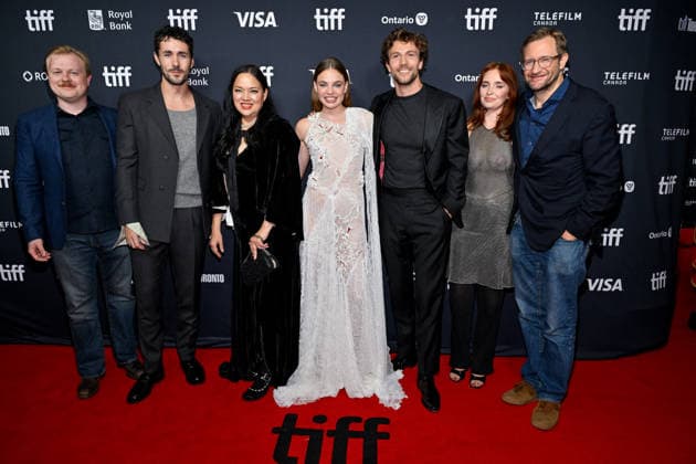 TIFF Toronto Screening The Face Of Horror James Bowsher, Jonah Hauer-King, Anna Biller, Kristine Froseth, Leo Suter, Sydney Oberfeld and Mike Goodridge attending the screening of the movie The Face Of Horror ahead of Toronto International Film Festival (TIFF) in Toronto, Canada on September 11, 2026. Photo by Julien Reynaud APS-Medias ABACAPRESS.COM Toronto Canada  Copyright: xReynaudxJulien APS-Medias ABACAx