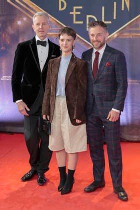 Max Raabe, Liv Lisa Fries, and Volker Bruch at the premiere of the fifth and final season of the TV series *Babylon Berlin* at the Naturstrom Open-Air Cinema in Cologne, September 11, 2026 Foto:xR.xSchmiegeltx xFuturexImagex babylon_6938