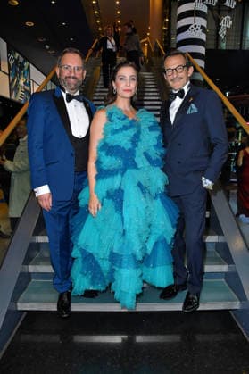 Uli Hanisch, Nadine Heidenreich, and Hans Werner Meyer at the 2026 German Acting Awards ceremony in Berlin on September 11, 2026, in Berlin on September 10, 2026