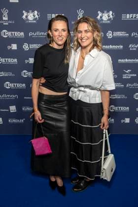 ABB ACTING AWARD: Karin Hanczewski and Morgane Ferru attend the 2026 German Acting Award ceremony at the Pullman Berlin Schweizerhof Hotel on September 11, 2025, in Berlin