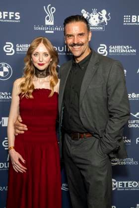ABB ACTING AWARD Lilli Fichtner and Joseph Millson at the 2026 German Acting Awards ceremony at the Pullman Berlin Schweizerhof Hotel on September 11, 2025, in Berlin