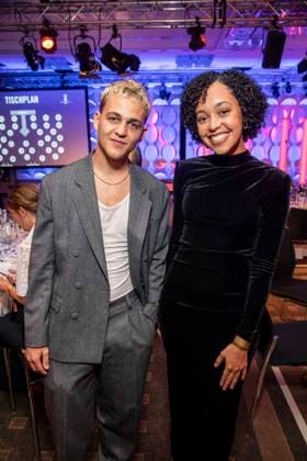 ABB ACTING AWARD: David Ali Rashed and Imaya Ugwonno attend the 2026 German Acting Award ceremony at the Pullman Berlin Schweizerhof Hotel on September 11, 2025, in Berlin