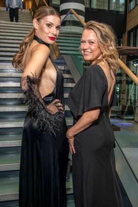 ABB ACTING AWARD: Rebecca Kunikowski and Nova Meierhenrich attend the 2026 German Acting Award ceremony at the Pullman Berlin Schweizerhof Hotel on September 11, 2025, in Berlin