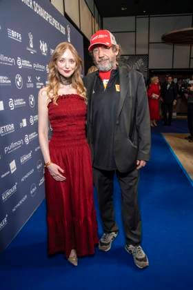 ABB ACTING AWARD: Lilli Fichtner and Thorsten Merten attend the 2026 German Acting Award ceremony at the Pullman Berlin Schweizerhof Hotel on September 11, 2025, in Berlin