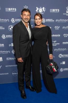 ABB ACTING AWARD: Oliver Haas and Anja Kling attend the 2026 German Acting Award ceremony at the Pullman Berlin Schweizerhof Hotel on September 11, 2025, in Berlin