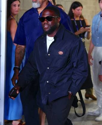 US Open - Kevin Hart Arrival - New York Kevin Hart arrives at the men semi final Tiafoe vs Shelton at the US Open in New York US on September 11, 2026. Photo by Charles Guerin ABACAPRESS.COM New York City NY United States  Copyright: xGuerinxCharles ABACAx