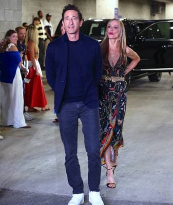 US Open - Adrien Brody and partner Georgina Chapman Arrival - New York Adrien Brody and partner Georgina Chapman arrive at the men semi final Tiafoe vs Shelton at the US Open in New York on September 11, 2026. Photo by Charles Guerin ABACAPRESS.COM New York City NY United States  Copyright: xGuerinxCharles ABACAx