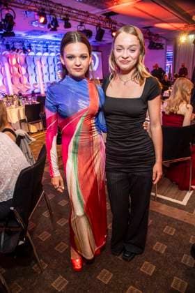 ABB ACTING AWARD: Evelin Schwarz and Carlotta Weide attend the 2026 German Acting Award ceremony at the Pullman Berlin Schweizerhof Hotel on September 11, 2025, in Berlin