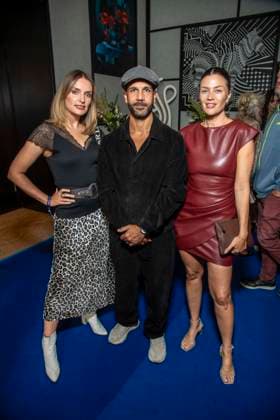 ABB ACTING AWARD: Marie von den Benken, Daniele Rizzo, and Nadine Klein attend the 2026 German Acting Award ceremony at the Pullman Berlin Schweizerhof Hotel on September 11, 2025, in Berlin