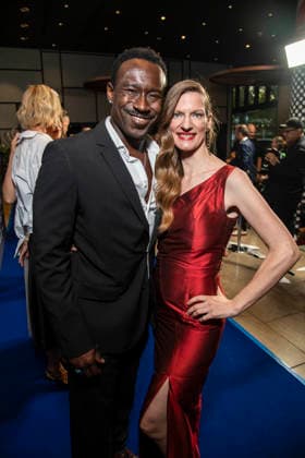 ABB ACTING AWARD: Jerry Kwarteng attends the 15th German Acting Award ceremony in 2026 at the Pullman Berlin Schweizerhof Hotel on September 11, 2025, in Berlin