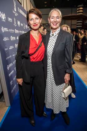 ABB ACTING AWARD: Agnes Mann and Katja Weitzenboeck attend the 2026 German Acting Award ceremony at the Pullman Berlin Schweizerhof Hotel on September 11, 2025, in Berlin