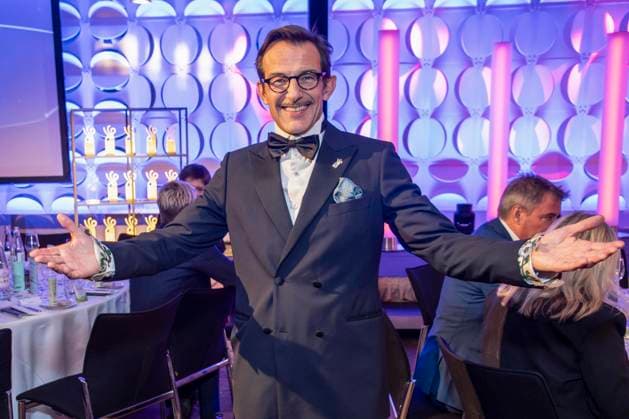 ABB ACTING AWARD: Hans Werner Meyer, Award Recipient, Attends the 2026 German Acting Award Ceremony at the Pullman Berlin Schweizerhof Hotel on September 11, 2025, in Berlin