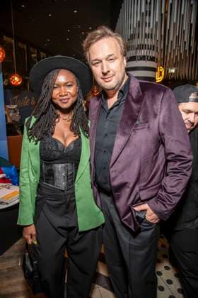 ABB ACTING AWARD: Victoire Laly and Stephan Grossmann attend the 2026 German Acting Award ceremony at the Pullman Berlin Schweizerhof Hotel on September 11, 2025, in Berlin