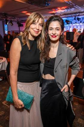ABB ACTING AWARD: Dafne Maria Fiedler and Anne Werner attend the 2026 German Acting Award ceremony at the Pullman Berlin Schweizerhof Hotel on September 11, 2025, in Berlin