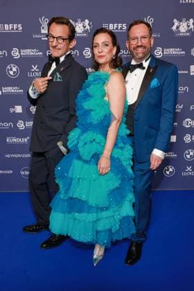 2026 German Acting Award: Hans Werner Meyer, Nadine Heidenreich, Christian Senger; Red Carpet for the 15th Anniversary of the German Acting Award and the 20th Anniversary of the BFFS; Pullman Berlin Schweizerhof; Date: September 11, 2026 Copyright: xEventpress Kratschx
