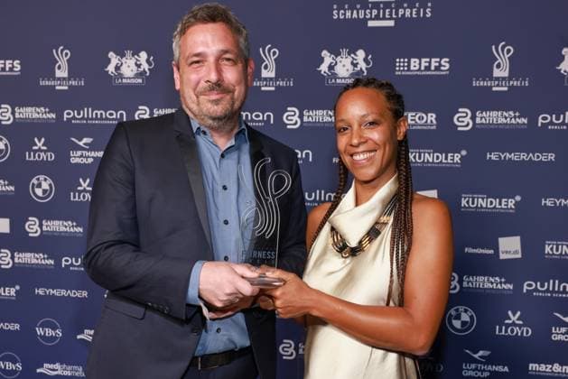2026 German Acting Award: Gregor Streiber, Winner Lorraine Blumenthal; 15 Years of the German Acting Award and 20 Years of the BFFS; Pullman Berlin Schweizerhof; Date: September 11, 2026 Copyright: xEventpress Kratschx