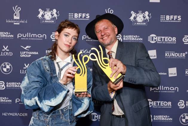 2026 German Acting Award: Winner Lia von Blarer, Winner Robert Stadlober; 15 Years of the German Acting Award and 20 Years of the BFFS; Pullman Berlin Schweizerhof; Date: September 11, 2026 Copyright: xEventpress Kratschx