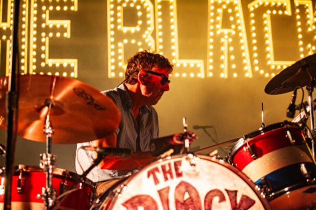 The Black Keys performs live at Alcatraz in Milan, Italy - 11 Sept 2026 American musician Patrick Carney, drummer and founding member of The Black Keys plays the drum kit during a concert at Alcatraz as part of their Peaches n Kream World Tour 2026. Milan Italy Copyright: xCarloxVerganix xSOPAxImagesx BK26(2)