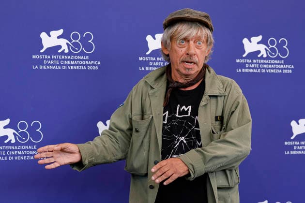 September 12, 2026, Venice, ITALY: Italian actor Paolo Rossi poses for the photocall of ˜Dio ride during the 83rd Venice Film Festival in Venice, Italy, 12 September 2026. The movie is presented out of competition at the festival running from 02 to 12 September 2026. ANSA FABIO FRUSTACI. Venice ITALY  - ZUMAa110 20260912_zaf_a110_020 Copyright: xFabioxFrustacix