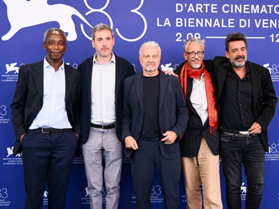 IPA88435534 - Venice International Film Festival 2026 - Day 11. Photocall for the film Dio Ride. Pictured: the cast and producers  Copyright: xAlbertoxTerenghix xPoolxPhotoxEventsx08x IPA88435534
