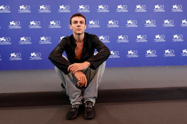 September 12, 2026, Venice, ITALY: Italian actor Francesco Gheghi poses for the photocall of ˜Dio ride during the 83rd Venice Film Festival in Venice, Italy, 12 September 2026. The movie is presented out of competition at the festival running from 02 to 12 September 2026. ANSA FABIO FRUSTACI. Venice ITALY  - ZUMAa110 20260912_zaf_a110_023 Copyright: xFabioxFrustacix