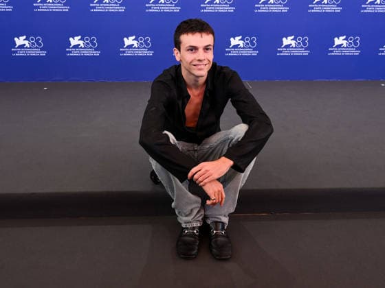 IPA88434313 - Venice International Film Festival 2026 - Day 11. Photocall for the film Dio Ride. Pictured: Francesco Ghegi  Copyright: xAlbertoxTerenghix xPoolxPhotoxEventsx08x IPA88434313