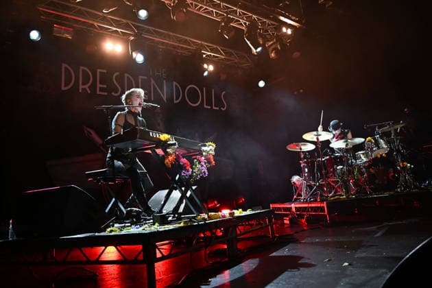 The Dresden Dolls performing at Electric Brixton in London LONDON, ENGLAND - SEPTEMBER 11: Amanda Palmer and Brian Viglione of ˜The Dresden Dolls™ performing at Electric Brixton on September 11, 2026 in London, England. CAP MAR MAR Great Britain UK Copyright: xMartinxHarris CapitalxPicturesx