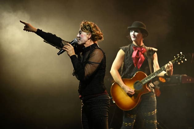 The Dresden Dolls performing at Electric Brixton in London LONDON, ENGLAND - SEPTEMBER 11: Amanda Palmer and Brian Viglione of ˜The Dresden Dolls™ performing at Electric Brixton on September 11, 2026 in London, England. CAP MAR MAR Great Britain UK Copyright: xMartinxHarris CapitalxPicturesx