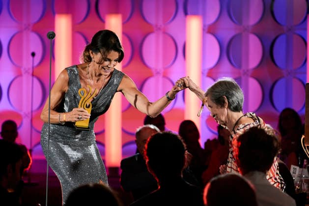 2026 German Acting Award: Gerit Kling and Award Winner Linde Prelog; Stage Show: 15 Years of the German Acting Award and 20 Years of the BFFS; Pullman Berlin Schweizerhof; Date: September 11, 2026 Copyright: xEventpressx