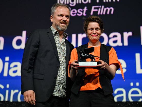 IPA88449097 - Venice, 83rd Venice International Film Festival 2026 - Night 11 - Closing Ceremony. Awards Ceremony. Pictured: Ann Sirot, Raphael Balboni  Copyright: xManuelexMangiarottix xPoolxPhotoxEventsx08x IPA88449097