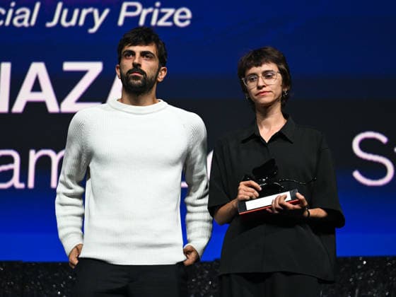 IPA88451114 - Venice, 83rd Venice International Film Festival 2026 - Night 11 - Closing Ceremony. Pictured: Yuval Abraham, Rachel Szor (Naza)  Copyright: xManuelexMangiarottix xPoolxPhotoxEventsx08x IPA88451114