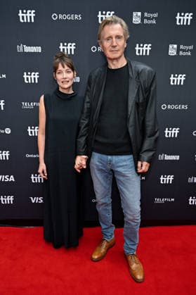 TIFF Toronto Screening Evil Genius Stella Stocker, Liam Neeson attending the screening of the movie Evil Genius ahead of Toronto International Film Festival (TIFF) in Toronto, Canada on September 12, 2026. Photo by Julien Reynaud APS-Medias ABACAPRESS.COM Toronto Canada  Copyright: xReynaudxJulien APS-Medias ABACAx