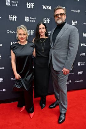TIFF Toronto Screening Evil Genius Patricia Arquette, Courteney Cox, David Harbour attending the screening of the movie Evil Genius ahead of Toronto International Film Festival (TIFF) in Toronto, Canada on September 12, 2026. Photo by Julien Reynaud APS-Medias ABACAPRESS.COM Toronto Canada  Copyright: xReynaudxJulien APS-Medias ABACAx