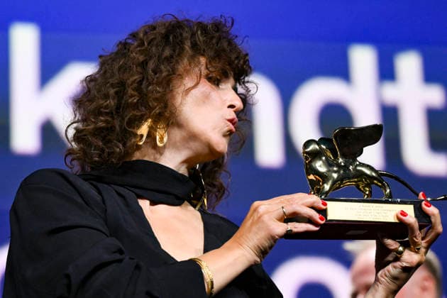 September 12, 2026, Venice, ITALY: Danish director May el-Toukhy holds the Golden Lion award for his movie Kvinde Ukendt (Woman Unknown) during the closing ceremony of the 83rd annual Venice International Film Festival, in Venice, Italy, 12 September 2026. The 83rd edition of the festival runs from 02 to 12 September 2026. ANSA ETTORE FERRARI Venice ITALY  - ZUMAa110 20260912_zaf_a110_033 Copyright: xEttorexFerrarix