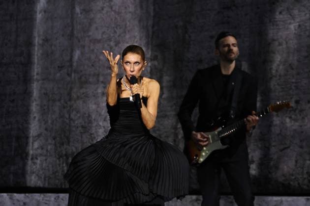 CELINE DION IN CONCERT IN PARIS PHOTOPQR LE PARISIEN Fred Dugit Nanterre 92, September 12, 2026 The first of sixteen concerts that Quebec singer Céline Dion will perform at the Plénitude Arena in Nanterre, Nanterre, Hauts-de-Seine, France, September 12, 2026 The first of sixteen concerts by Quebec singer Céline Dion at the Plénitude Arena in Nanterre Local Caption Céline Dion concert in Nanterre 92, France  Copyright: xPHOTOPQR LExPARISIEN MAXPPPxLPx xFredxDugitx(staff)x 20260912LPA0452 20260912LPA0452