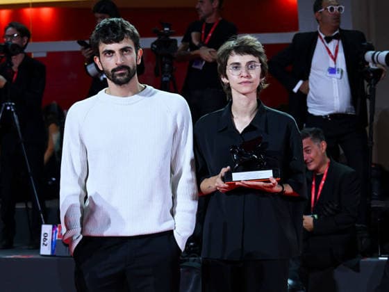 IPA88453358 - Venice, 83rd Venice International Film Festival 2026 - Night 11 - Closing Ceremony. Pictured: Yuval Abraham, Rachel Szor (Naza)  Copyright: xManuelexMangiarottix xPoolxPhotoxEventsx08x IPA88453358