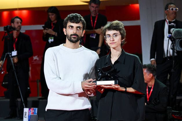 IPA88453369 - Venice, 83rd Venice International Film Festival 2026 - Night 11 - Closing Ceremony. Pictured: Yuval Abraham, Rachel Szor (Naza)  Copyright: xManuelexMangiarottix xPoolxPhotoxEventsx08x IPA88453369