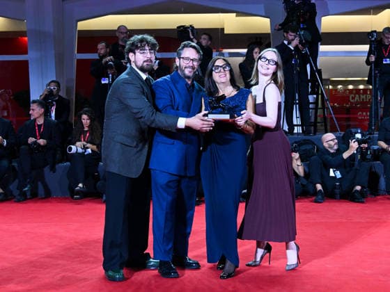 IPA88453393 - Venice, 83rd Venice International Film Festival 2026 - Night 11 - Closing Ceremony. Pictured: Rory Mitchell, Dr. Anna Maria Nonny de la Pena  Copyright: xManuelexMangiarottix xPoolxPhotoxEventsx08x IPA88453393