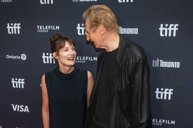 Celebrities attend the 51st Toronto International Film Festival Evil Genius premiere Featuring: Stella Stocker, Liam Neeson Where: Toronto, Ontario, Canada When: 12 Sep 2026 Credit: Captive Camera Cover Images EDITORIAL USE ONLY. NOT FOR USE BY NEWSPAPERS BASED IN THE UK. Copyright: xx coverimg56012908