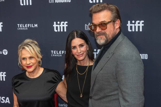Celebrities attend the 51st Toronto International Film Festival Evil Genius premiere Featuring: Patricia Arquette, Courteney Cox, David Harbour Where: Toronto, Ontario, Canada When: 12 Sep 2026 Credit: Captive Camera Cover Images EDITORIAL USE ONLY. NOT FOR USE BY NEWSPAPERS BASED IN THE UK. Copyright: xx coverimg56012913