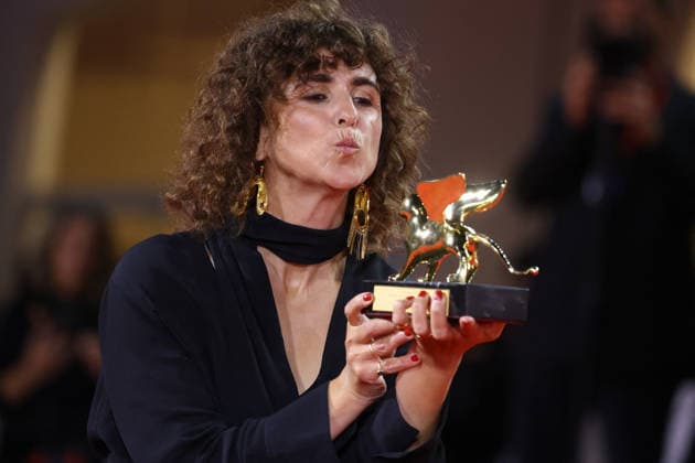 Venice 2026 Winners Photocall NB May el-Toukhy receives the Golden Lion for Best Film Award for Woman Unknown attending the Winners Photocall Red carpet as part of the 83th Venice International Film Festival at the Lido in Venice, Italy on September 12, 2026. Photo by Nasser Berzane ABACAPRESS.COM Venice Italy  Copyright: xBerzanexNasser ABACAx
