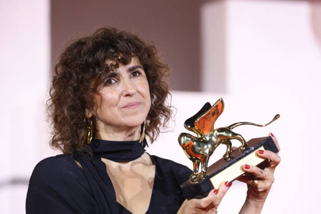 Venice 2026 Winners Photocall NB May el-Toukhy receives the Golden Lion for Best Film Award for Woman Unknown attending the Winners Photocall Red carpet as part of the 83th Venice International Film Festival at the Lido in Venice, Italy on September 12, 2026. Photo by Nasser Berzane ABACAPRESS.COM Venice Italy  Copyright: xBerzanexNasser ABACAx