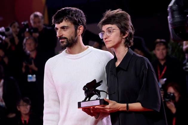 Closing Ceremony of the Venice International Film Festival Directors Yuval Abraham and Rachel Szor pose with the Special Jury Prize for *Naza* following the closing gala of the Venice International Film Festival on September 11, 2026, in Venice, Italy. The festival, the oldest in the world, celebrated its 83rd edition this year. The international jury, chaired by Maggie Gyllenhaal, awarded the Golden Lion for Best Film and the other official prizes: the Grand Jury Prize, the Silver Lion for Best Director, Volpi Cups for Best Actress and Best Actor, Best Screenplay Award, Special Jury Prize, and the Marcello Mastroianni Award for Best Young Actor or Actress. SEPTEMBER 12, 2026 VENICE FILM FESTIVAL FILM AWARDS ACTORS ACTRESSES DIRECTOR Venic  Copyright: xRoccoxSpazianix 7770098