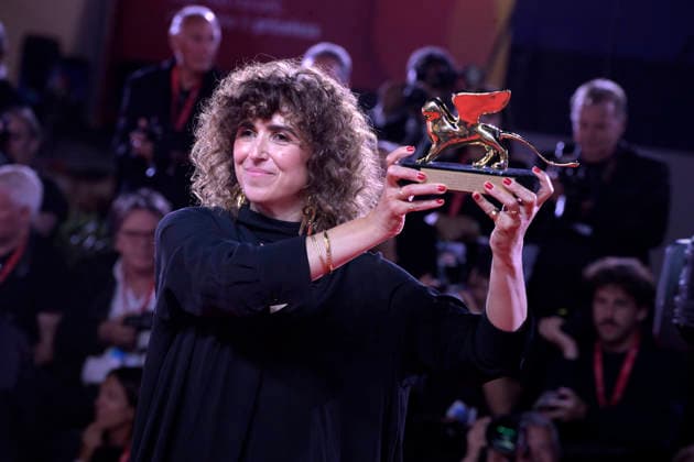 May el-Toukhy pose with the Coppa Volpi for Best Actress Award and with the Golden Lion for the Best Film Award for Woman Unknown at the Winners Photocall during the 83rd Venice International Film Festival at Sala Grande on September 12, 2026 in Venice, Italy.  VEN20260912815 RoccoxSpaziani