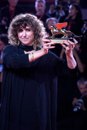 May el-Toukhy pose with the Coppa Volpi for Best Actress Award and with the Golden Lion for the Best Film Award for Woman Unknown at the Winners Photocall during the 83rd Venice International Film Festival at Sala Grande on September 12, 2026 in Venice, Italy.  VEN20260912816 RoccoxSpaziani