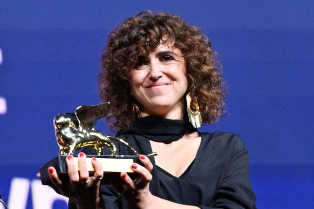 September 12, 2026, Venice, Rome, Italy: May el-Toukhy receives the Golden Lion (Grand Jury Prize 83) for Best Film for Woman Unknown, during the awards ceremony, 83rd Venice Film Festival. Venice, September 12, 2026 Venice Italy  - ZUMAa289 20260912_zia_a289_566 Copyright: xMariaxLauraxAntonellix xAgfx
