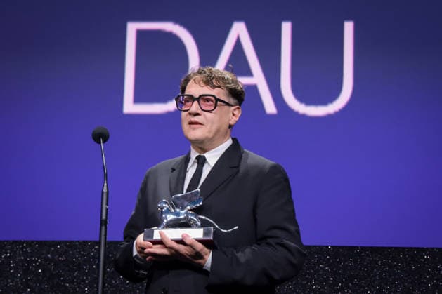 2026 Closing Ceremony - The 83rd Venice International Film Festival Director Ilya Khrzhanovsky receives the Silver Lion for Best Director for Dau during the 2026 Closing Ceremony for the 83rd Venice International Film Festival at Sala Grande on September 12, 2026 in Venice, Italy.  Copyright: xKazukoxWakayamax
