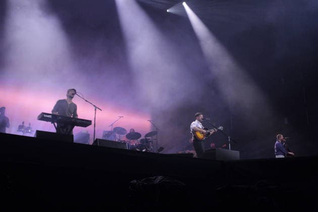 RIO DE JANEIRO, RJ - 12.09.2026: ROCK IN RIO 2026 - The band Mumford &amp; Sons performed on the Sunset Stage, this Saturday (12), at Rock in Rio 2026. x3015365x  CarlosxEliasxJunior