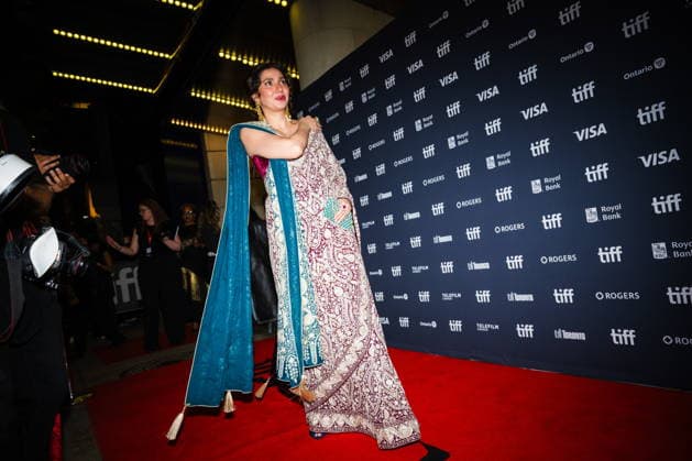 September 12, 2026, Toronto, On, Canada: Mahira Khan is pictured on the red carpet for Your Mother Your Mother Your Mother at the Toronto International Film Festival in Toronto, on Saturday, Sept. 12, 2026. Toronto Canada  - ZUMAc35_ 20260912_zaf_c35_247 Copyright: xLauraxProctorx